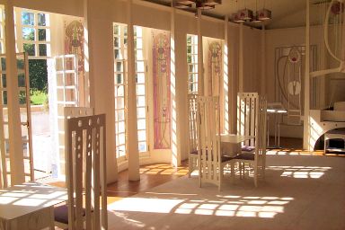 View of the windows to the balcony View of the windows to the balcony