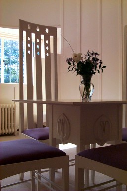 Table with chairs in the Oval Room Table with chairs in the Oval Room