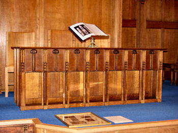 View of the communion table Picture of the communion table