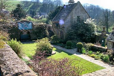 View over the organic garden