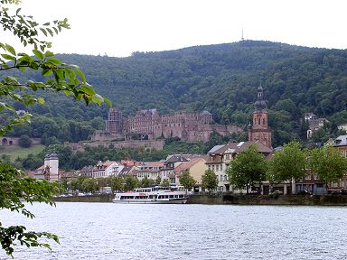 The castle from the other side of the Neckar
