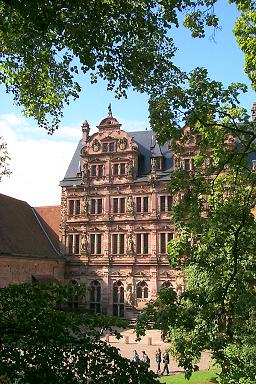 An impression of the courtyard at the Heidelberger Schloss