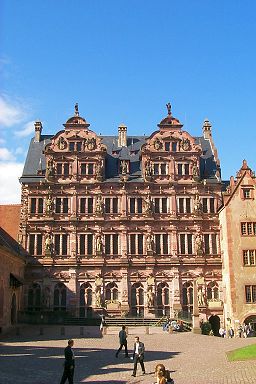 A beautiful facade at the castle