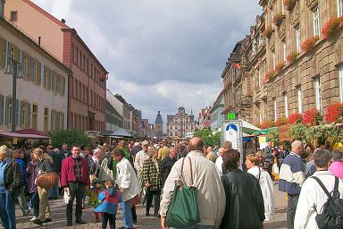 Speyer: The high street opposite of the cathedral