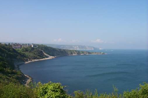 Picture of a view along a coastline