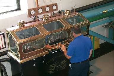 Picture of a whisky safe at Bowmore distillery