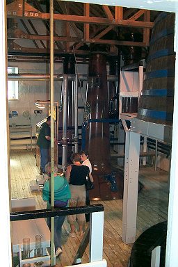 In the still house during the distillery tour