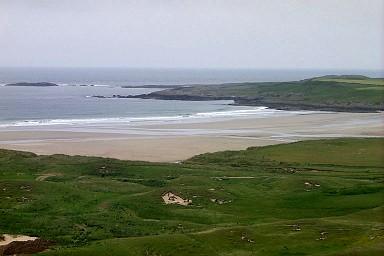 Picture of a view over a sandy bay