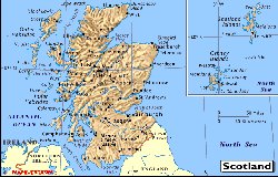 Map of Scotland