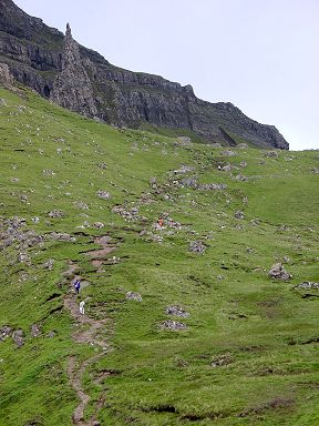 Picture of the path up to the Old Man of Storr
