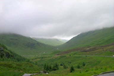 Picture of the western side of Rest and be thankful. This way to Islay...