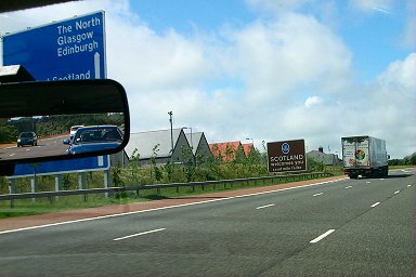 The border between England and Scotland