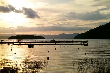 Picture of Loch Lomond at Balmaha in the evening sun