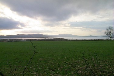 Picture of a view over Loch Lomond from the distance