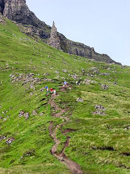 The path up to the Old Man of Storr Picture of the path up to the Old Man of Storr