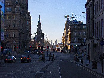 Picture of Princes Street in Edinburgh