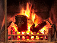 Picture of an open fire