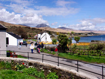 Picture of the view from Craighouse to the Paps of Jura