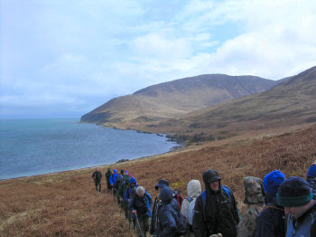 Picture of walkers on Beinn Bhreac