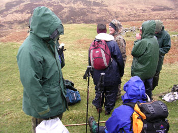 Picture of walkers in the rain