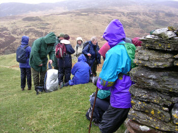 Picture of more walkers in the rain