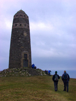 Picture of walkers approaching the American Monument