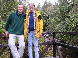 Picture of my mother and me in Crarae Gardens