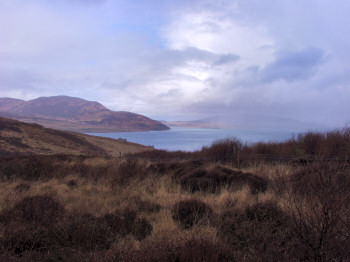 Picture of rain clearing away from Jura