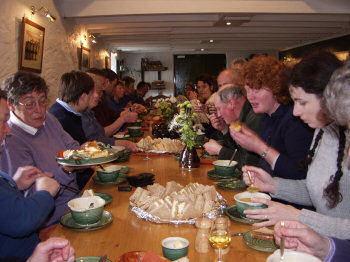 Picture of people having lunch