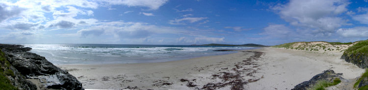 Panoramic picture of Machir Bay on Islay