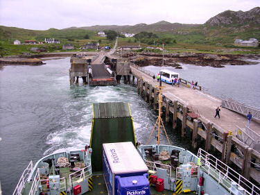 Picture of the view from the ferry leaving Colonsay
