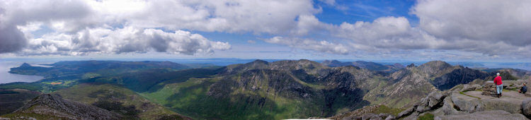 Picture of the panoramic view from Goatfell