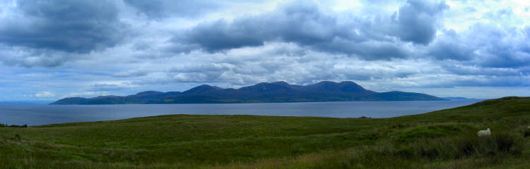 Picture of a panoramic view of Arran