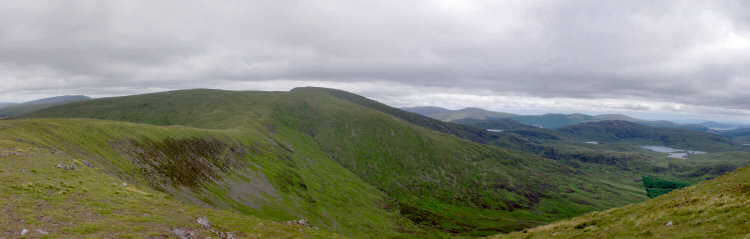 Picture of the view from Benyellary towards The Merrick