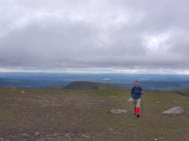 Picture of Armin arriving on the summit of The Merrick