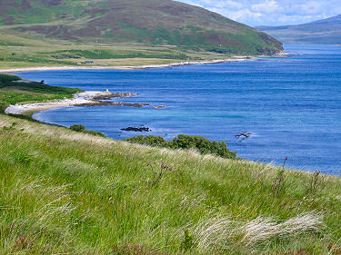 Picture of the bay with Proaig in the distance