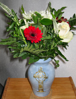 Picture of a vase with flowers
