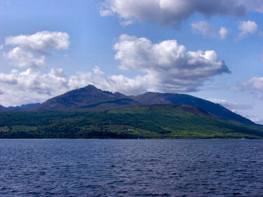 Picture of Goatfell seen from the ferry