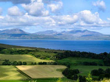 Picture of a view towards the Isle of Arran