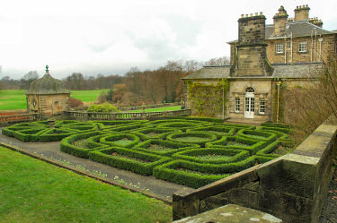 Picture of the formal garden at Pollok House
