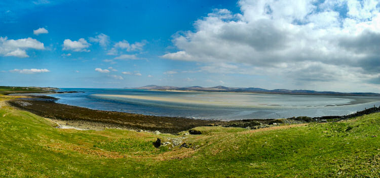 Picture of a panoramic view over Loch Gruinart