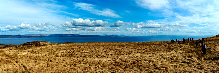 Picture of a view over the Sound of Jura to Kintyre and Arran