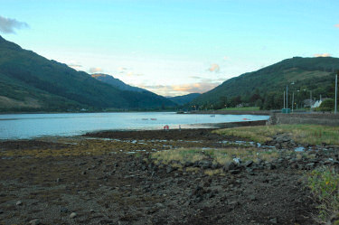 Picture of a sea loch with clear sky above