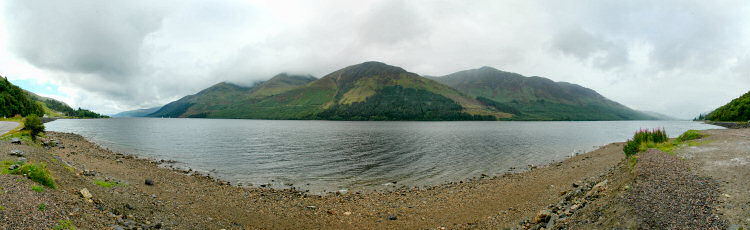 Picture of a panoramic view over a loch