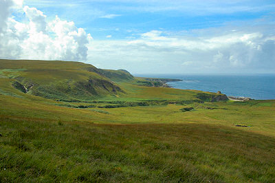 Picture of a coastline with cliffs