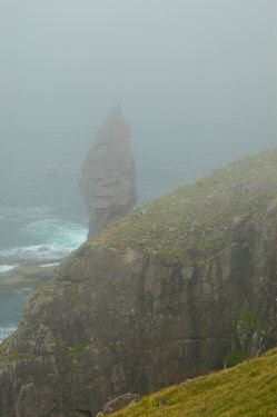 Picture of the Old Man of Stoer in the mist