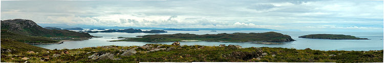 Picture of a large number of islands and islets in the sea