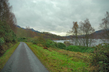 Picture of a road along a loch