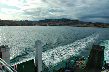 Picture of a ferry leaving from a pier