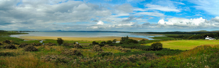 Picture of a panoramic view over a sea loch on the Isle of Islay